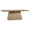 84" Reclaimed Pine Wood Dining Table Natural Rawhide Finish S10180