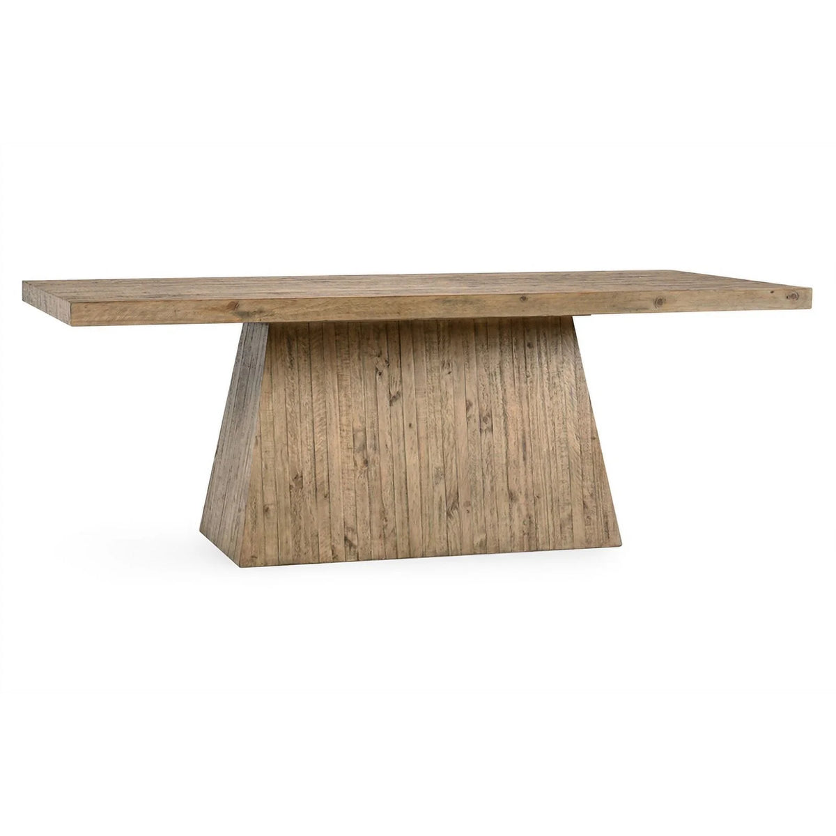 84" Reclaimed Pine Wood Dining Table Natural Rawhide Finish S10180