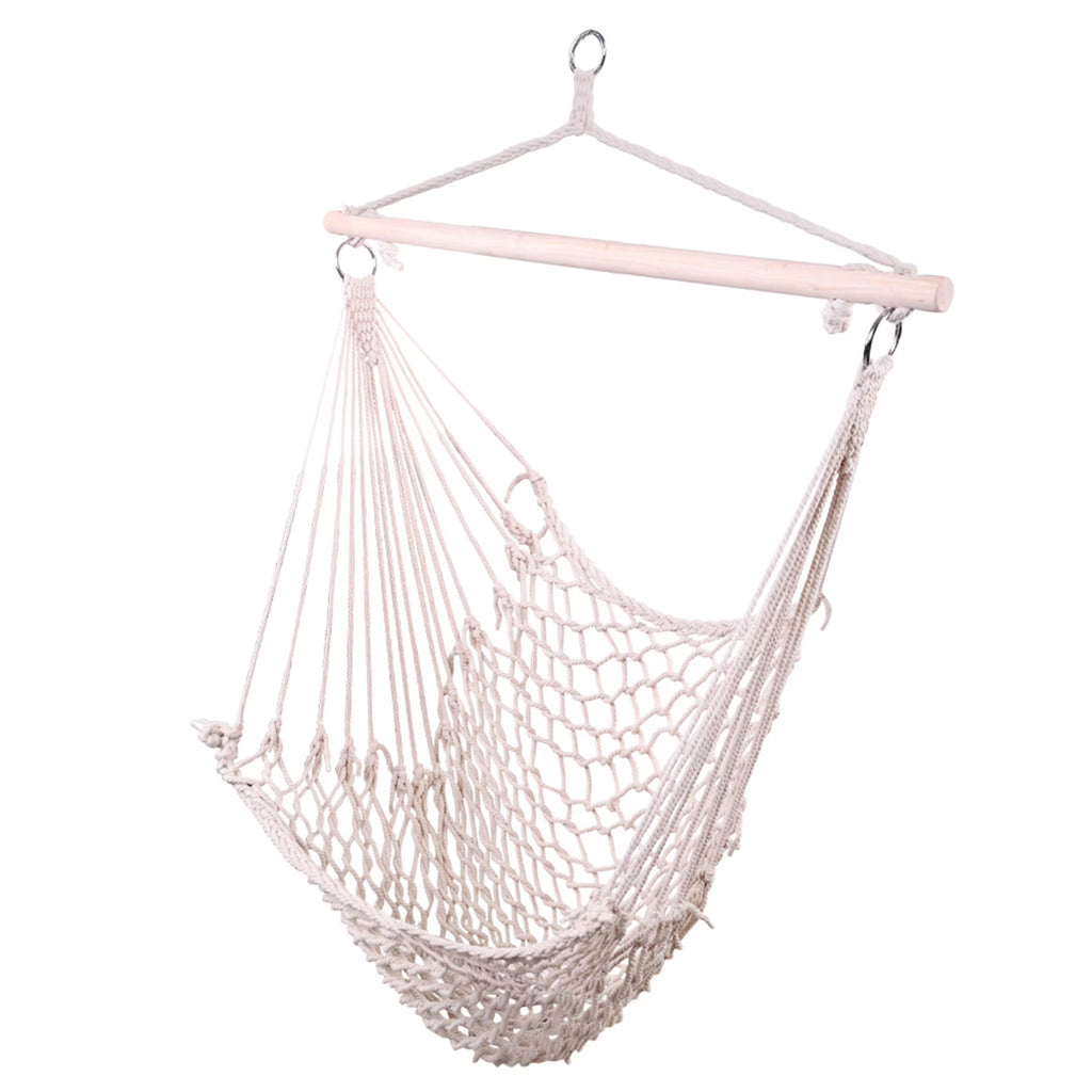 Beige Hanging Rope Air/Sky Chair Swing N115