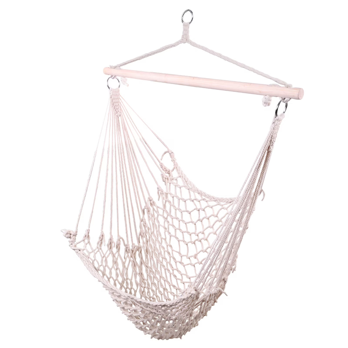 Beige Hanging Rope Air/Sky Chair Swing N115