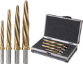 4pcs Bridge Construction Reamer Set M2 HSS Taper Chucking Reamer Drill Bit Z356834