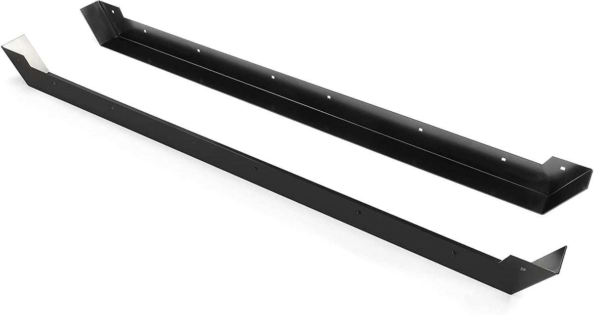 2PCS Powder Coated Steel Black Rock Sliders A32927