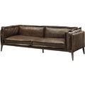 Distress Chocolate Top Grain Leather Loveseat P315794