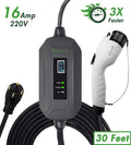 Level 2 Portable Electric Vehicle Charger, 16Amp, 30 Feet S20619