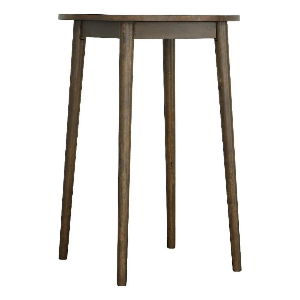 Wood Round Bar/Pub Table in Walnut Brown P19039