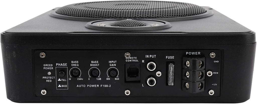 600w Car/Truck Audio Slim Under-Seat Powered Subwoofer D638354