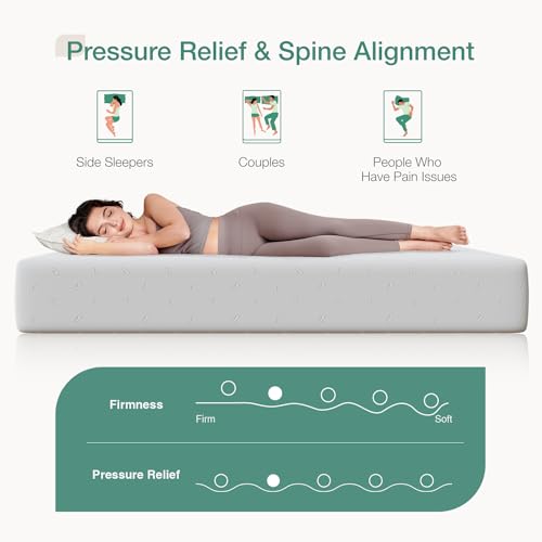 Full Size 12 Inch Memory Foam Mattress with Removable Washable Cover K598