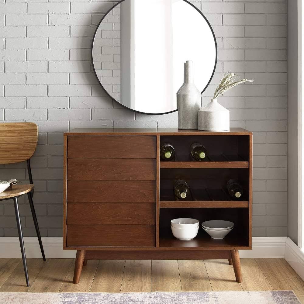 Dark Teal Bar Cabinet C7449