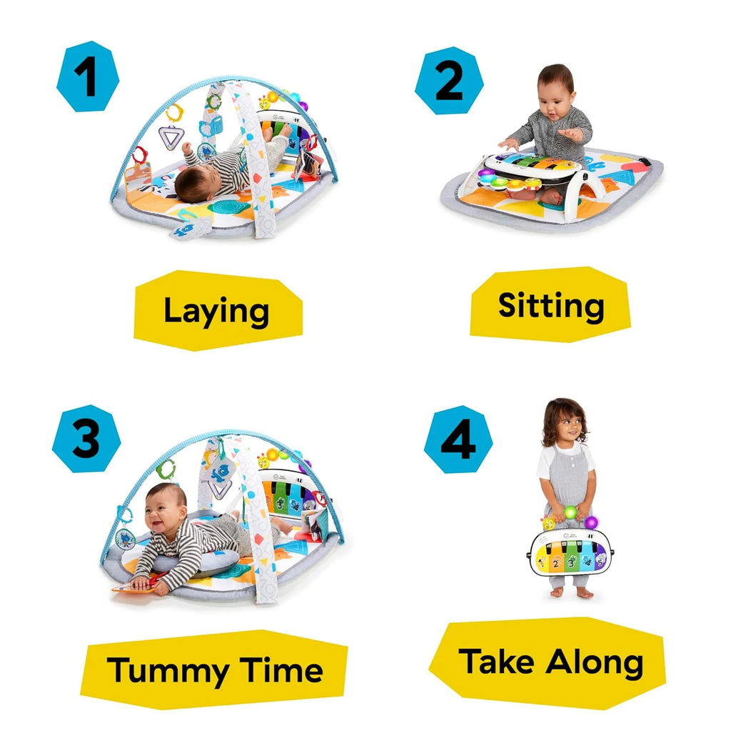 4-in-1 Baby Activity Gym & Tummy Time Play Mat with Piano K354