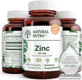 Zinc Gluconate 50mg Gluten Free Vegan Tablets O446