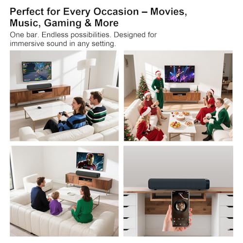 50W Bluetooth Soundbar with 3D Surround Sound V8147
