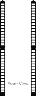 Black 4-pack Wall-Mount Media Storage Rack S23634
