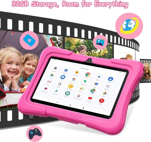 10 inch Android Tablet with 32GB Storage – Pink X9082