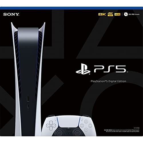 PlayStation 5 Digital Edition 825GB Gaming Console with 1 Wireless Controller Q107