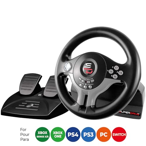 Racing steering wheel with pedals and gearshift paddles P588249