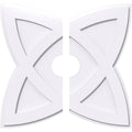 28 inchod x 5 inchid x 10 1/2 inchc x 1 inchp PVC Contemporary Ceiling Medallion, Two Piece R72380
