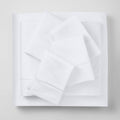 California King 6pc 1000 Thread Count Solid Sheet Set True White A75346