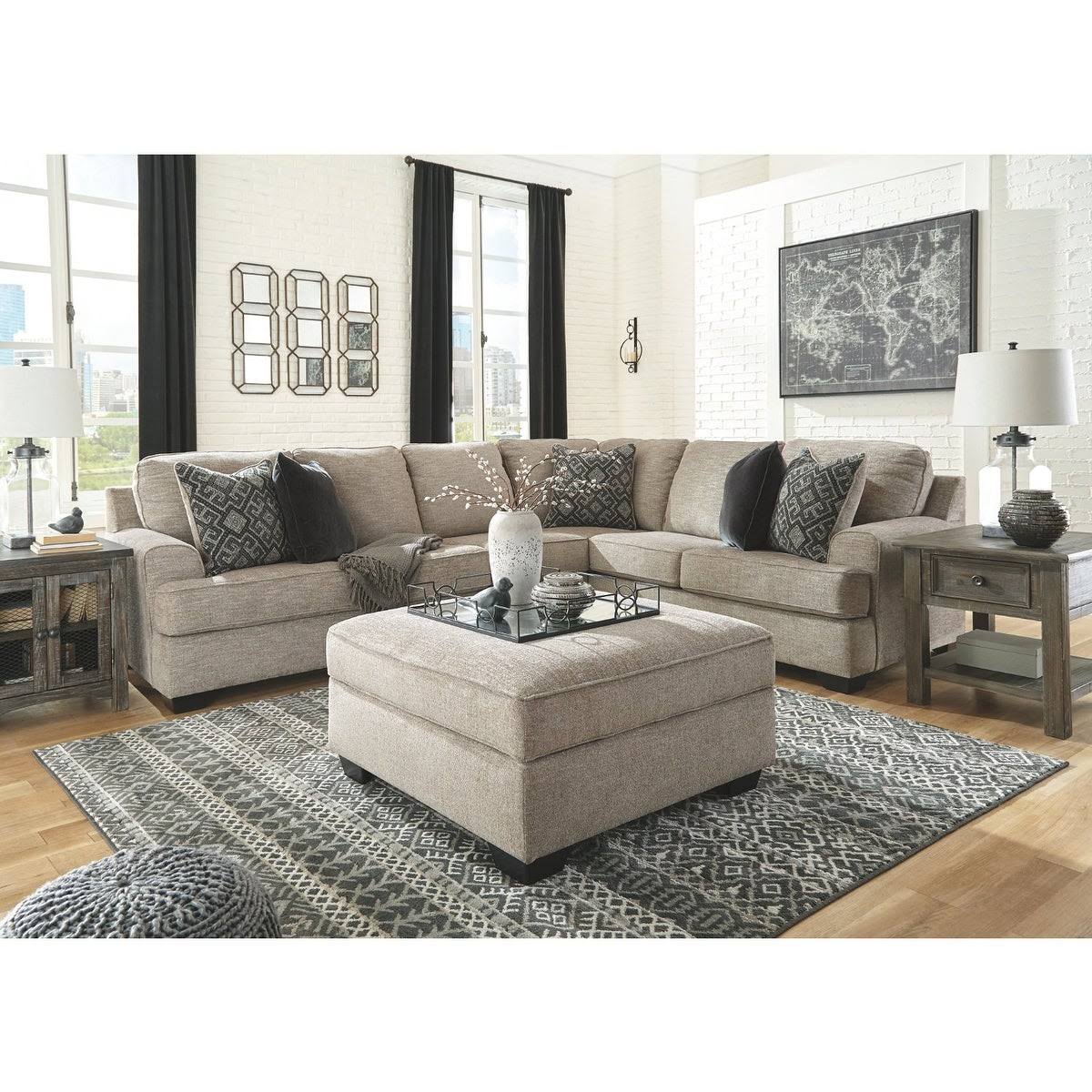 Stone Storage Ottoman J75063