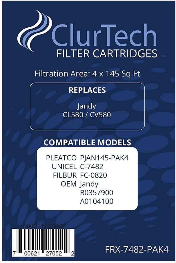 4 Pack Replacement Pool or Spa Filter Cartridge D245
