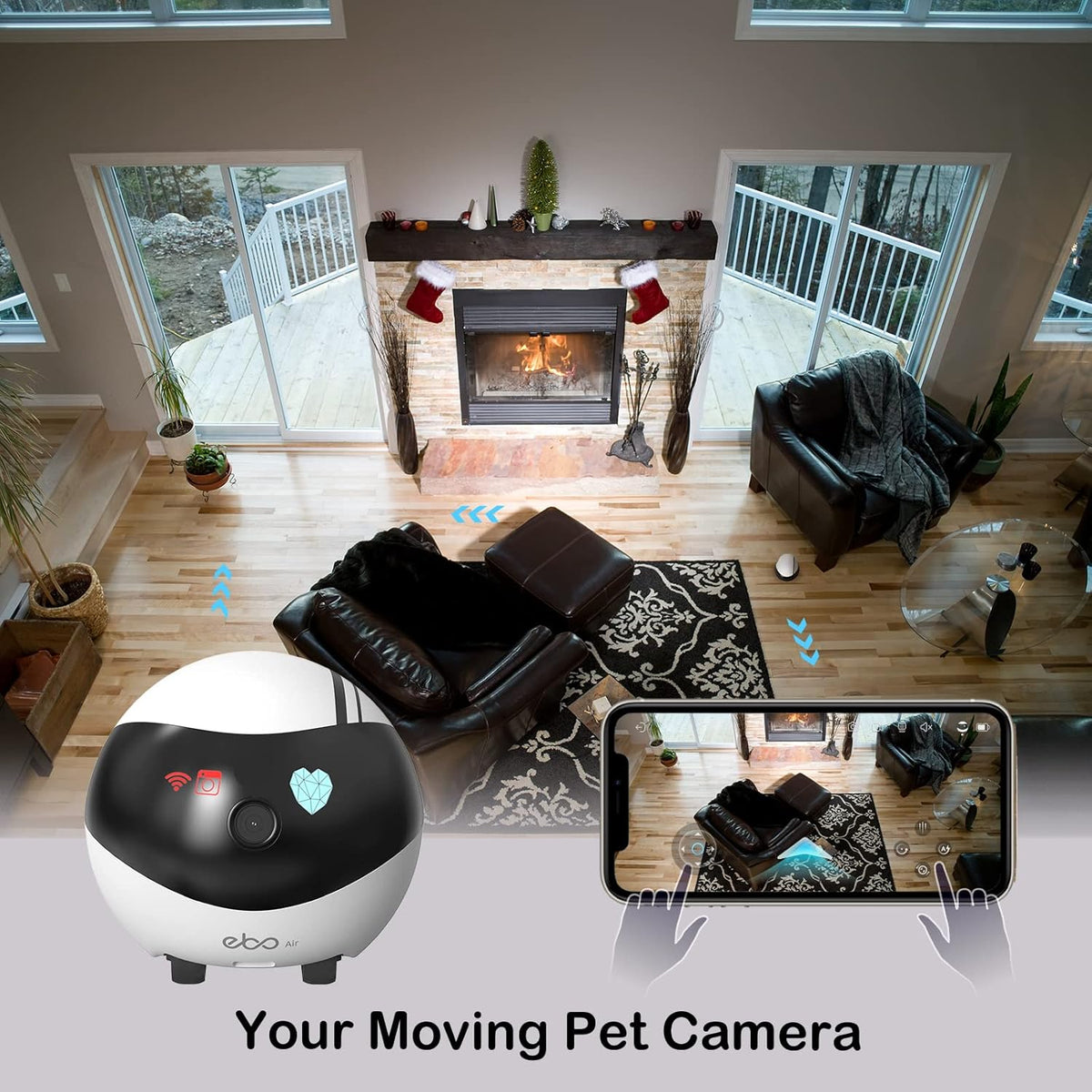 1080P HD Pet Camera Robot with Night Vision M98806