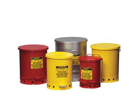 10 Gallon Red Oily Waste Can U603