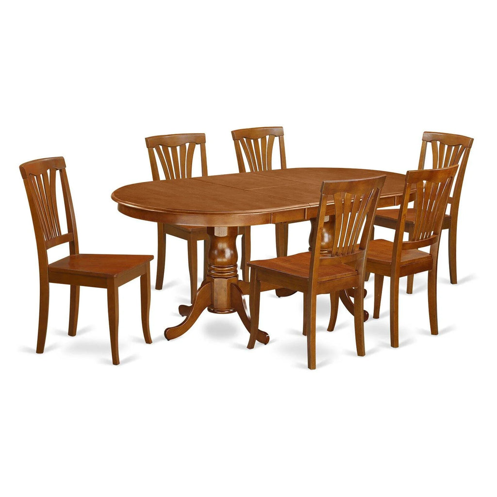 7 Piece Wood Dining Room Table Set M751119