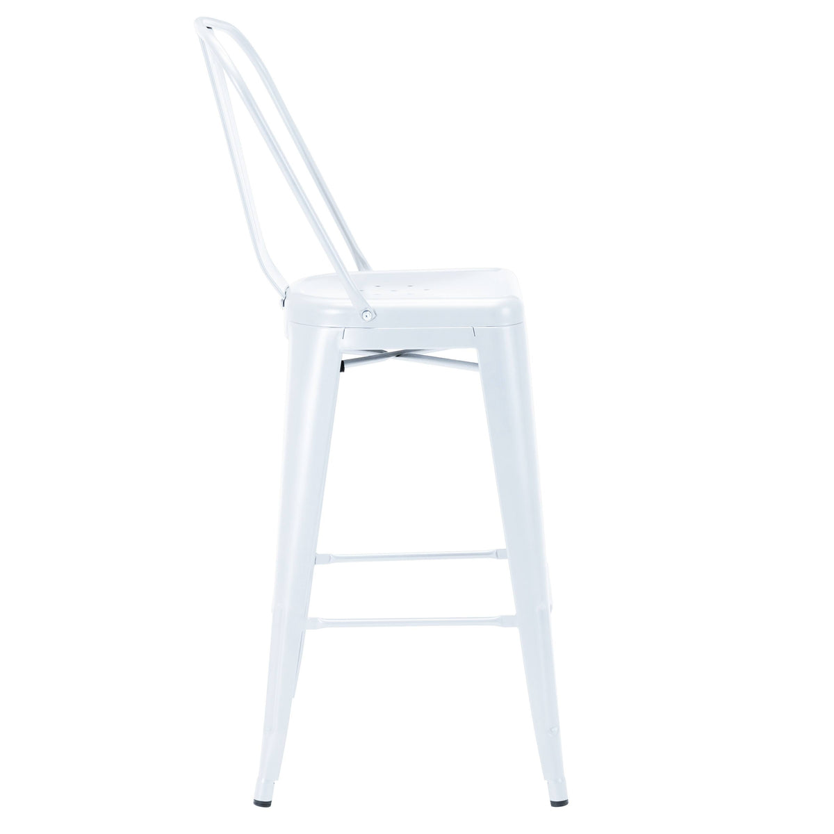 White Metal Bar Stools (Set of 4) F75940