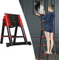 Adjustable Aluminum Telescoping Ladder, 330 lb-Capacity W24739