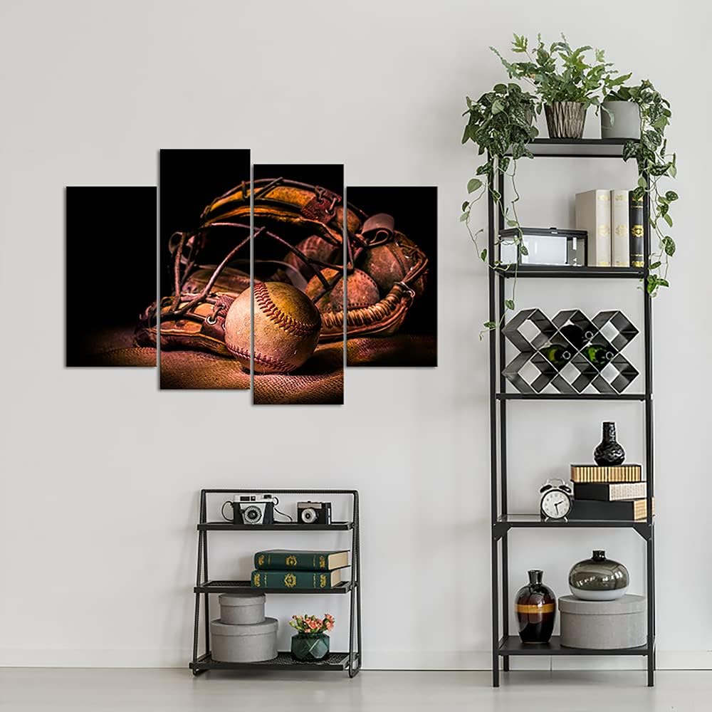 4 Panel Framed Canvas Wall Art F12191