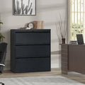 Black 3-Drawer Vertical Filing Cabinet A552