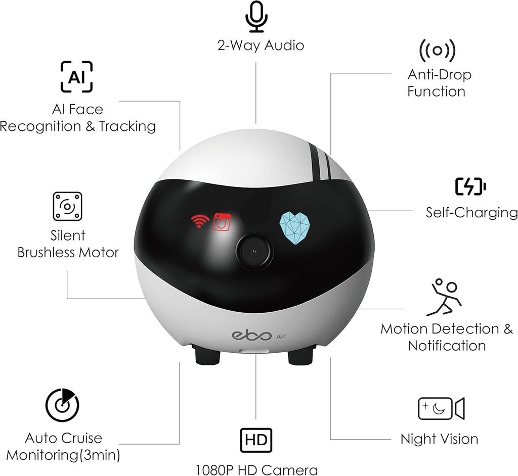1080P HD Pet Camera Robot with Night Vision M98806