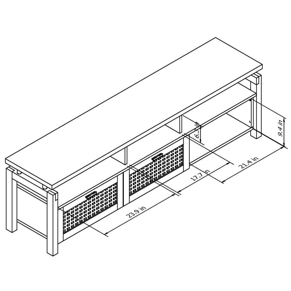 Espresso Wood TV Console S957160