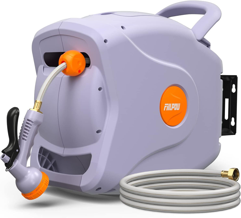 100 FT Wall Mounted Retractable Garden Hose Reel O740