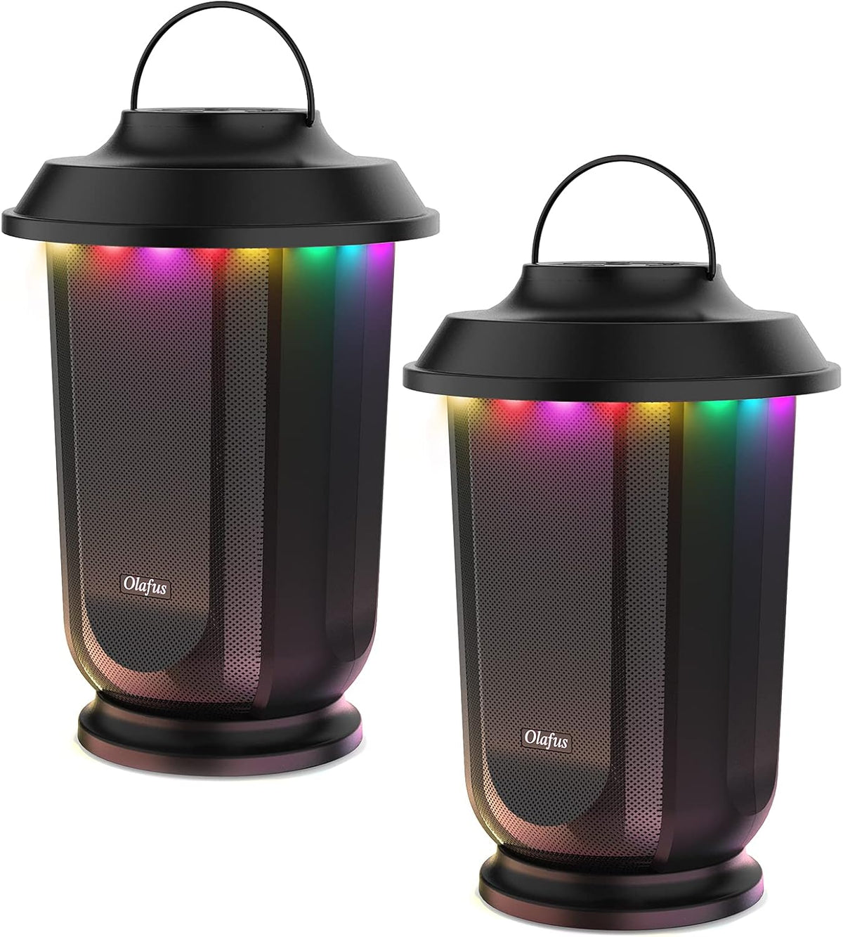 20W Portable Bluetooth Speaker 2 Pack with RGB LED Y555