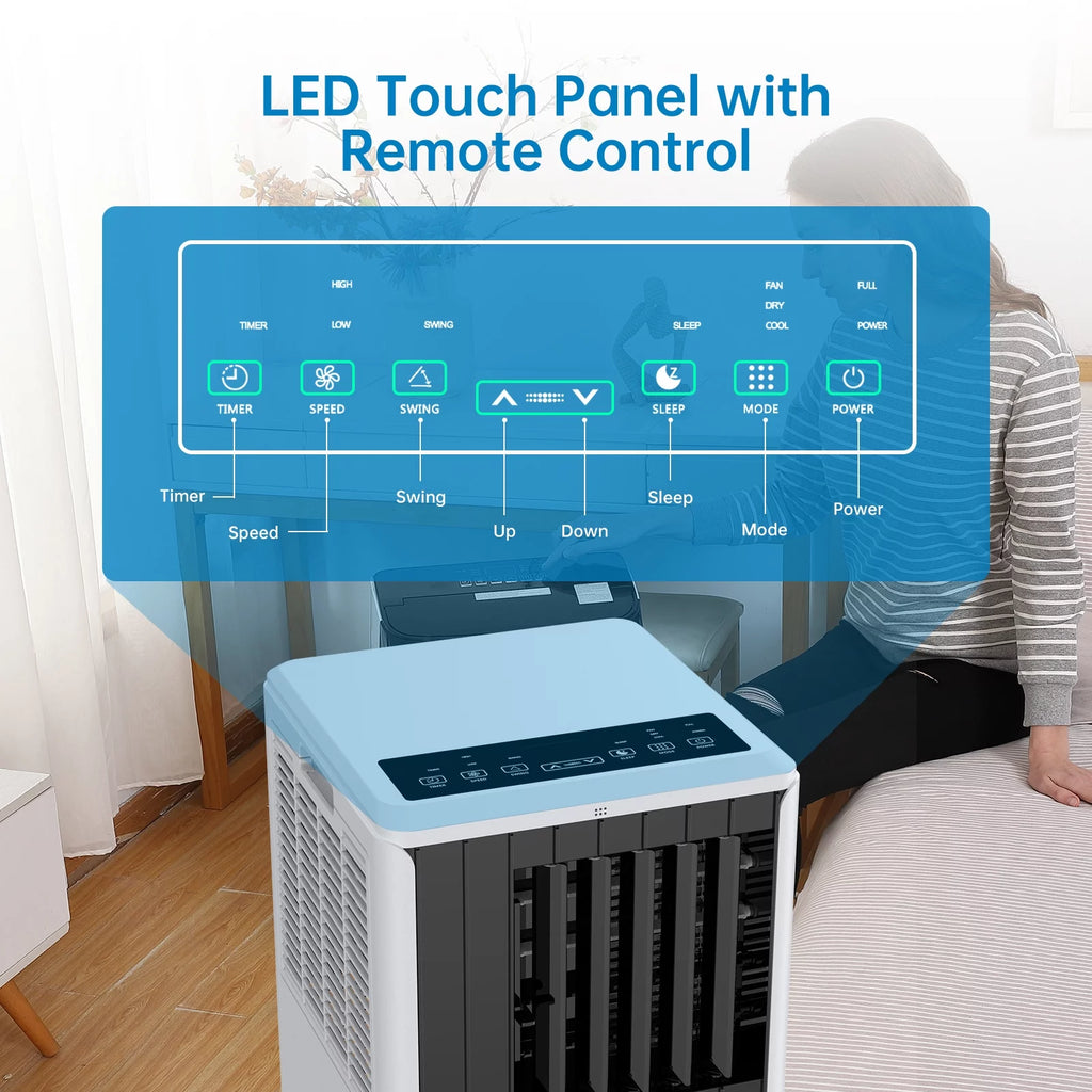 5,000 BTU Portable Air Conditioner Dehumidifier with Remote H8930