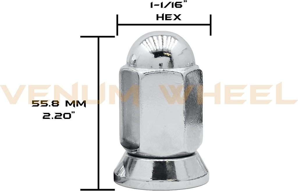 16 Pc Chrome Lug Nuts M14x1.5 Thread Pack of 2 Q73499