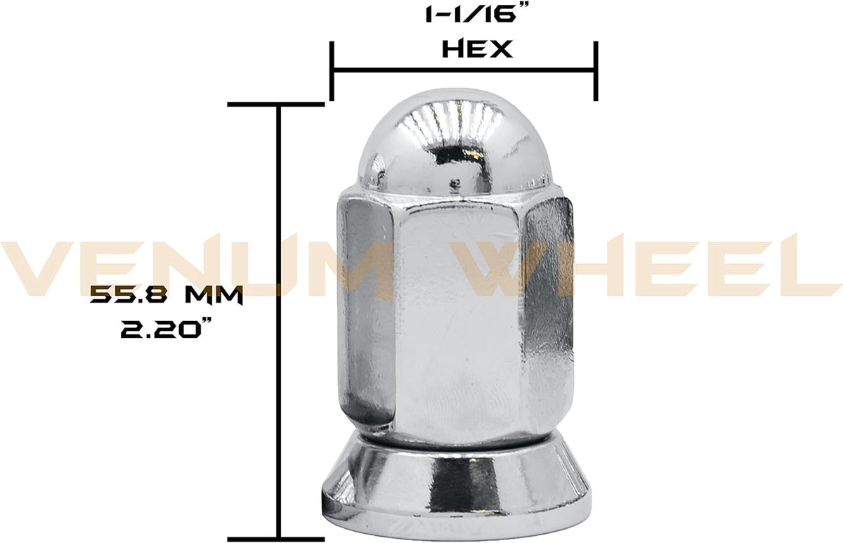16 Pc Chrome Lug Nuts M14x1.5 Thread Pack of 2 Q73499