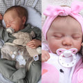 17-Inch Soft Cloth Body Realistic Newborn Sleeping Baby Doll L7869