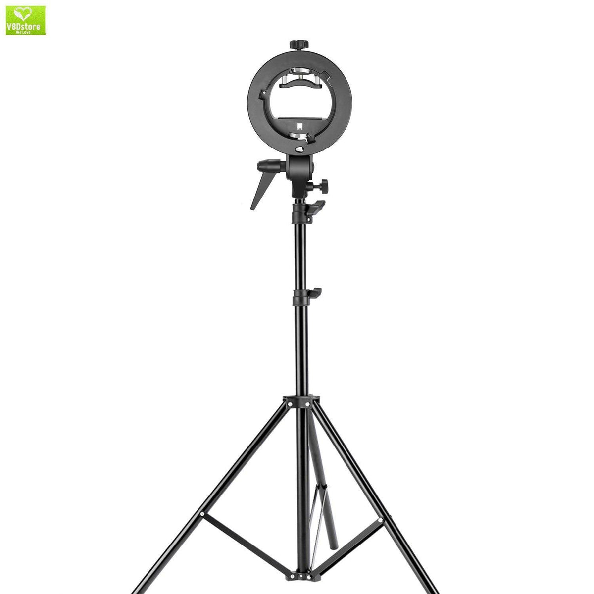 Photography Speedlite Bracket Holder with Bowens Mount and 75 Inches Adjustable Light Stand X198