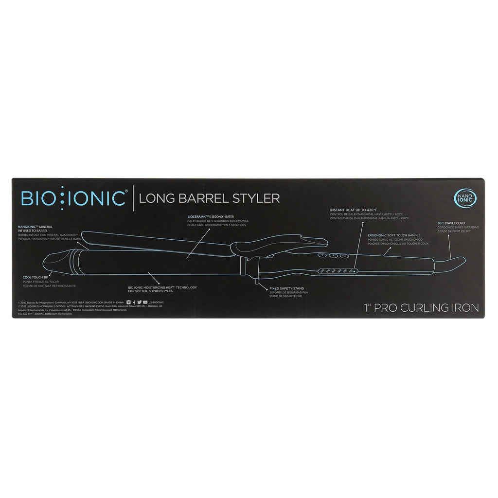 Long Barrel Curling Iron B8913