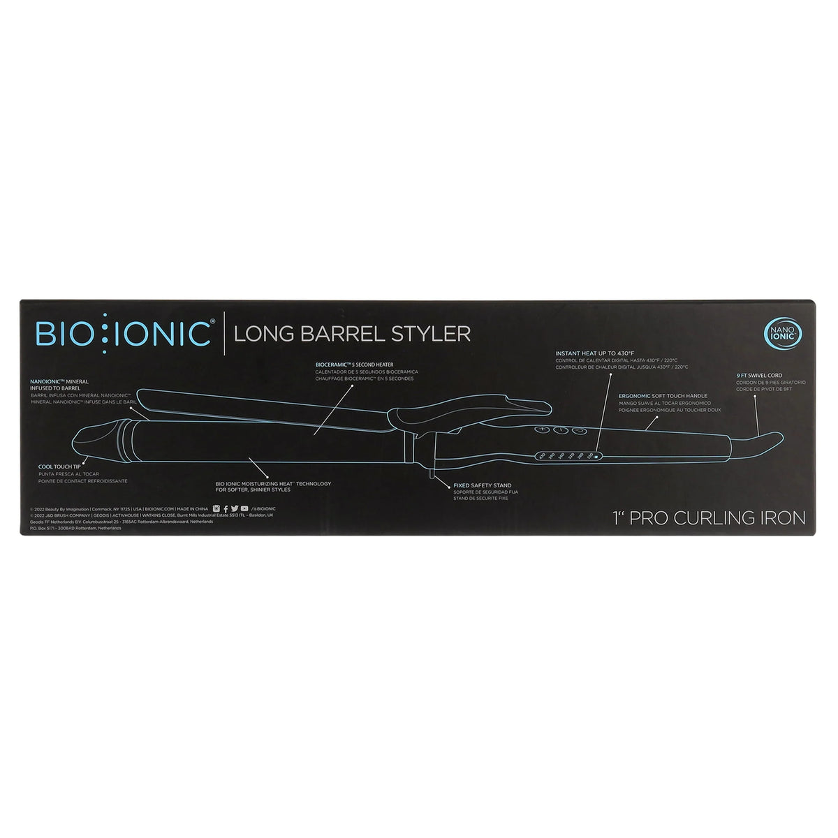 Long Barrel Curling Iron B8913