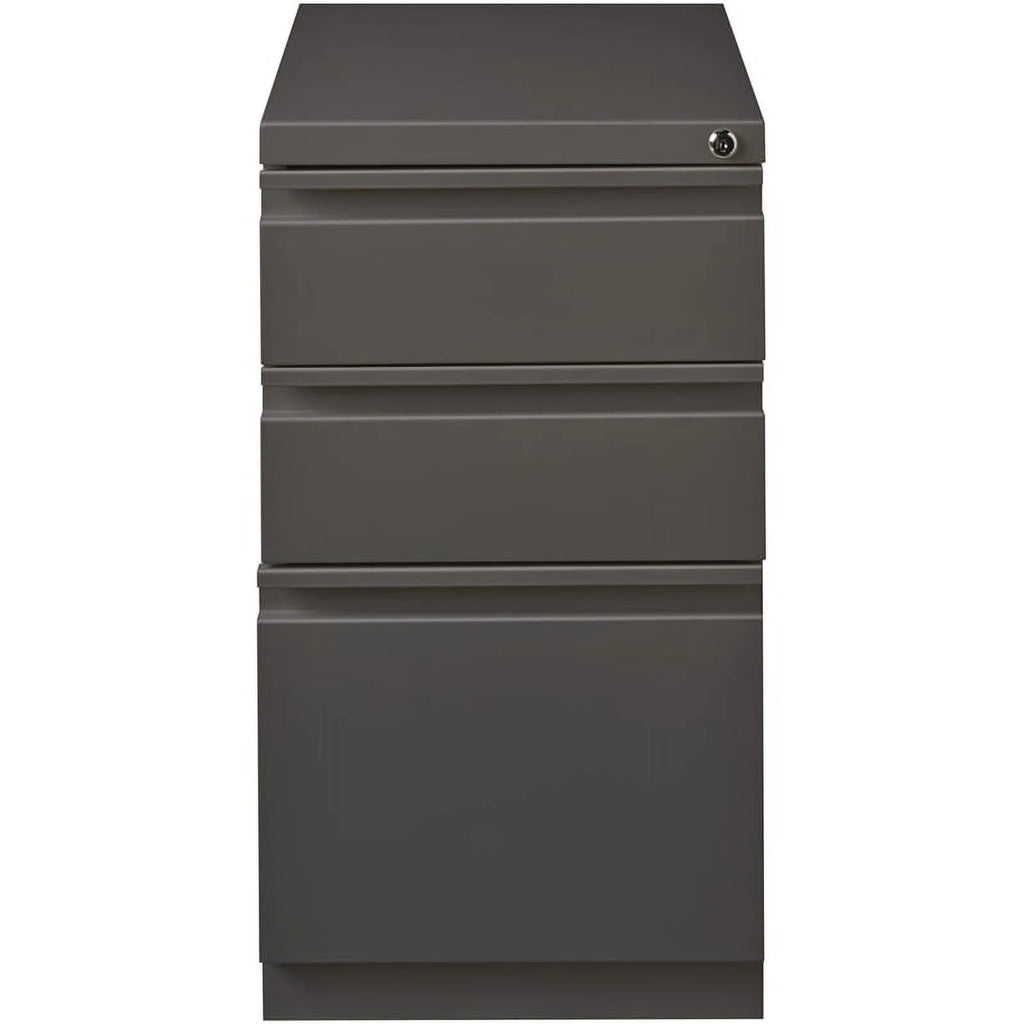 Espresso 3-Drawer Metal Mobile File Cabinet T2313