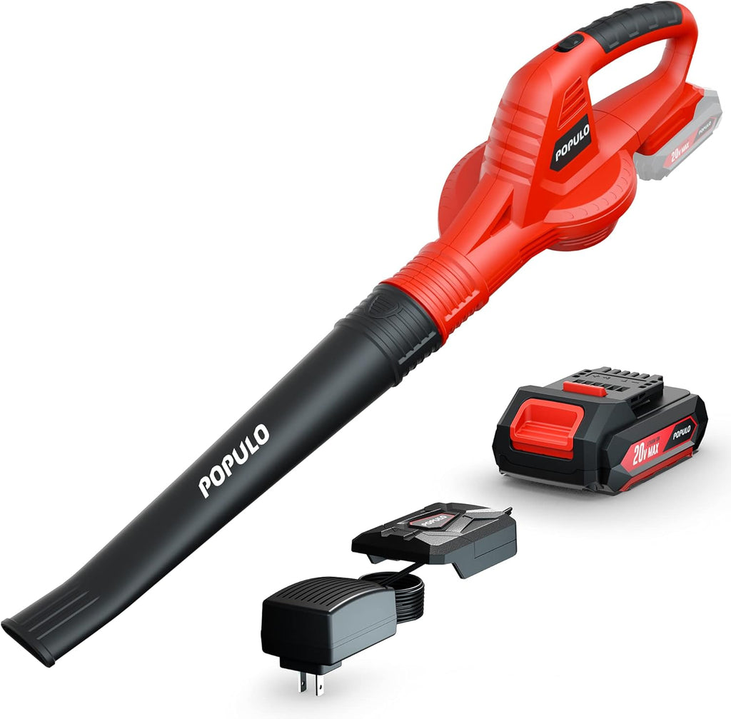 20V Cordless Leaf Blower with 2.0Ah Battery and Fast Charger U55837