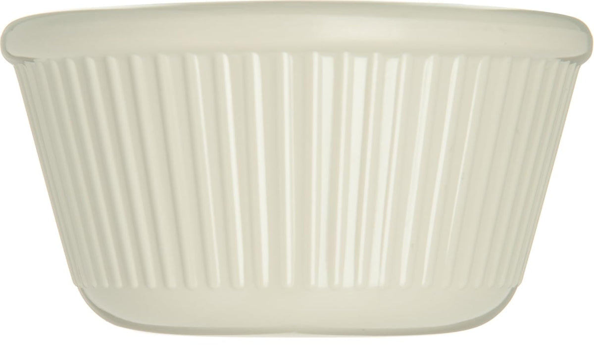 Melamine Fluted Ramekin Set, 4 oz Capacity, Bone (Case of 12) X634