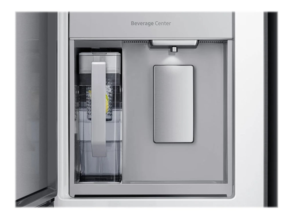 Black Stainless Steel Bottom-Freezer Refrigerator F2049