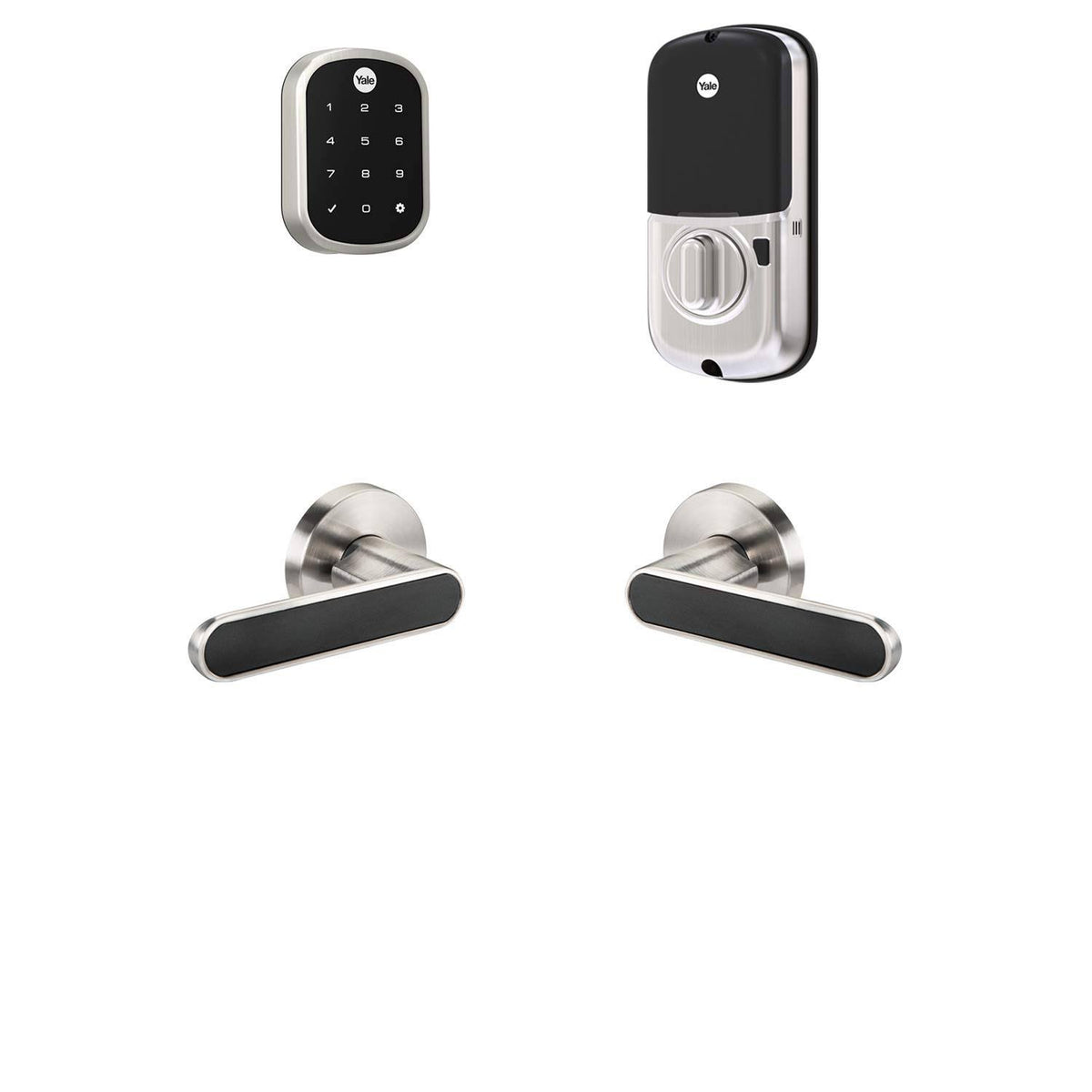 Z-Wave Plus Touchscreen Deadbolt with Passage Levers S46889