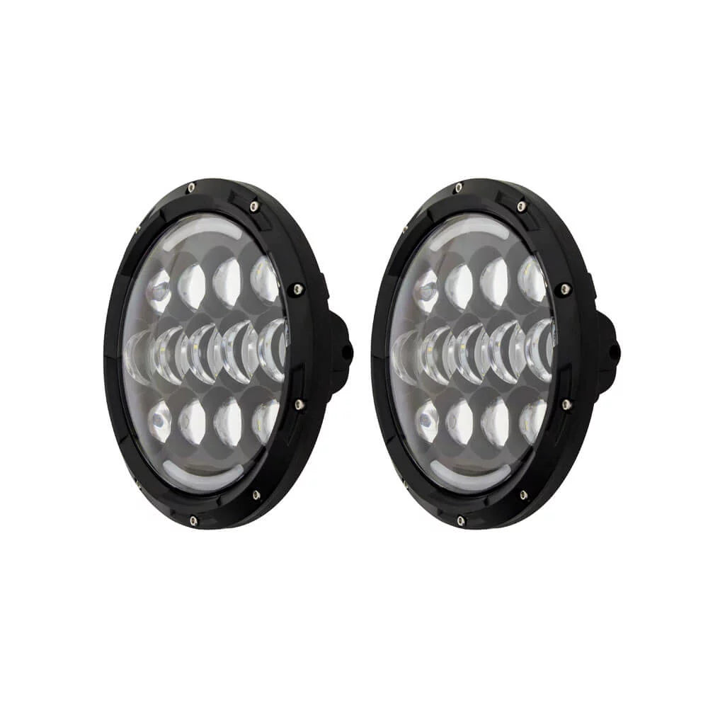7" LED Light with Black Face J59837