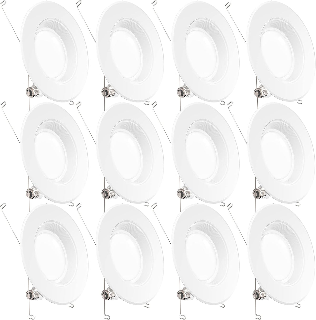 12 Pack 5/6 Inch LED Recessed Lighting Retrofit Conversion Kit K45332