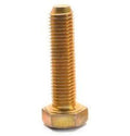 9/16 inch-12 x 1 1/2 inch Coarse Thread Grade 8 Hex Cap Screw, Alloy Steel Yellow Zinc Plated, Pk 25 G6853