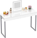 White Vanity Desk with 2 Drawers F584